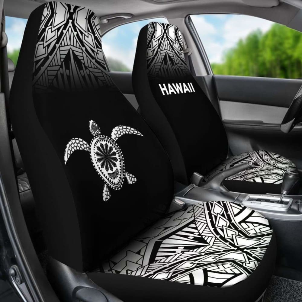 Polynesian Hawaii Turtle Car Seat Covers Fog Black New 091114 - YourCarButBetter