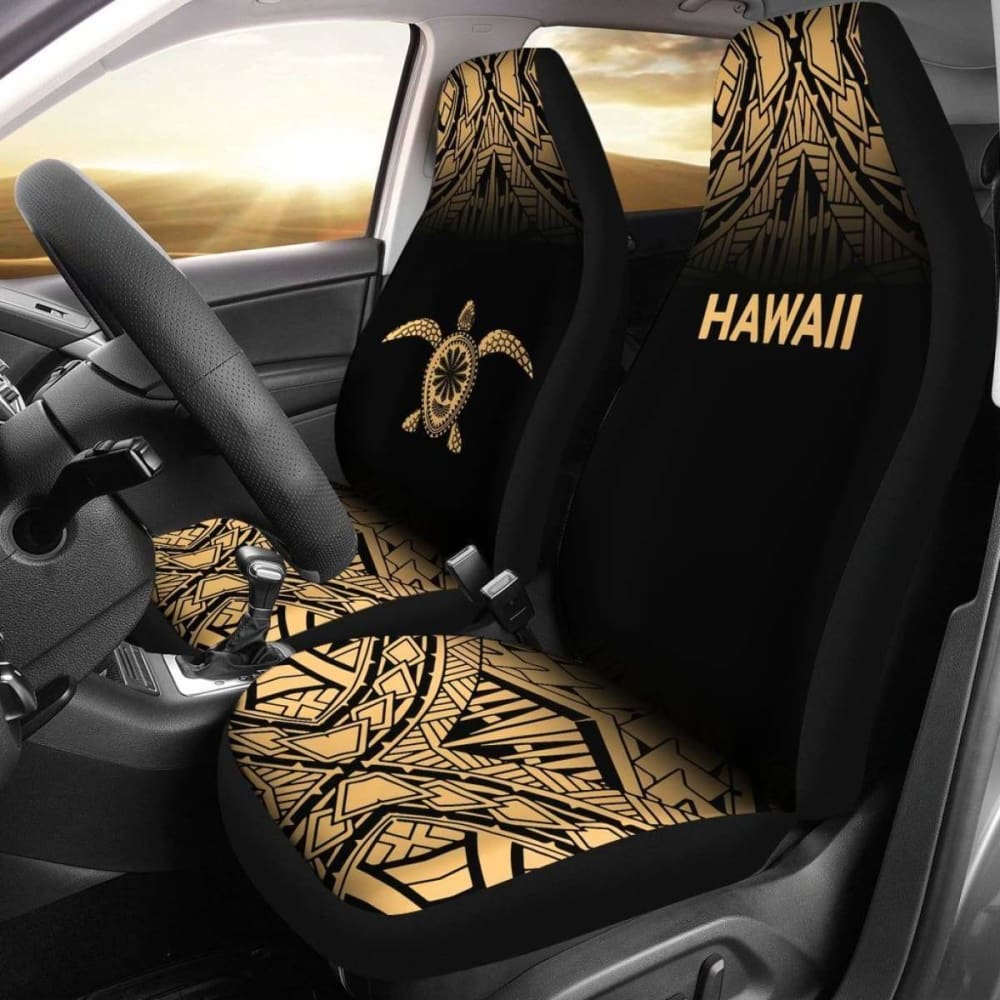 Polynesian Hawaii Turtle Car Seat Covers Fog Gold New 091114 - YourCarButBetter