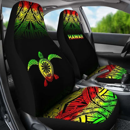 Polynesian Hawaii Turtle Car Seat Covers Fog Reggae New 091114 - YourCarButBetter