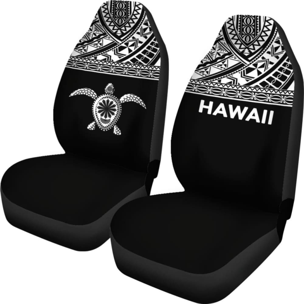 Polynesian Hawaii Turtle Car Seat Covers Horizontal Black New 091114 - YourCarButBetter