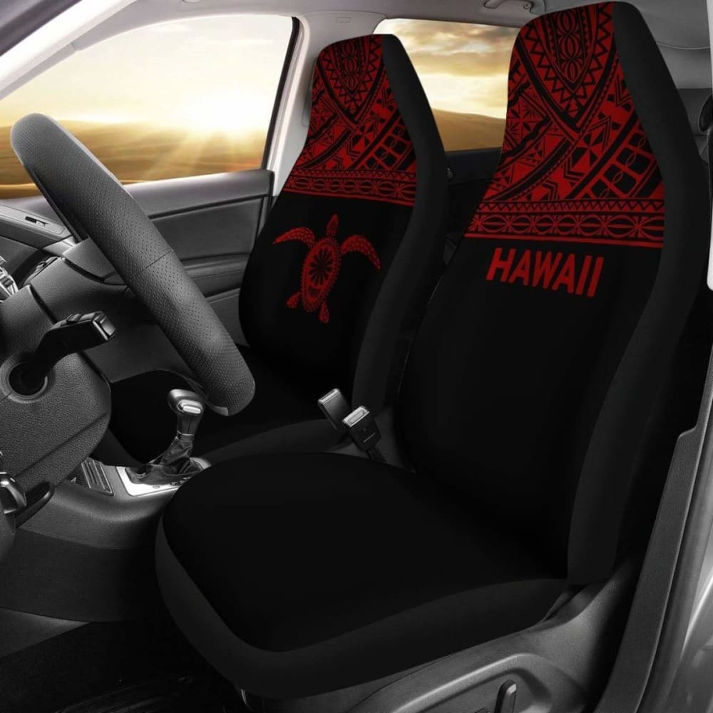 Polynesian Hawaii Turtle Car Seat Covers Horizontal Red New 091114 - YourCarButBetter