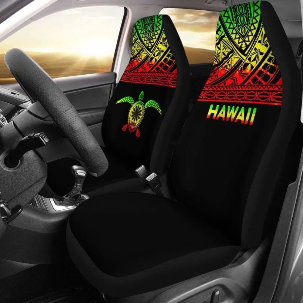 Polynesian Hawaii Turtle Car Seat Covers Horizontal Reggae New 091114 - YourCarButBetter