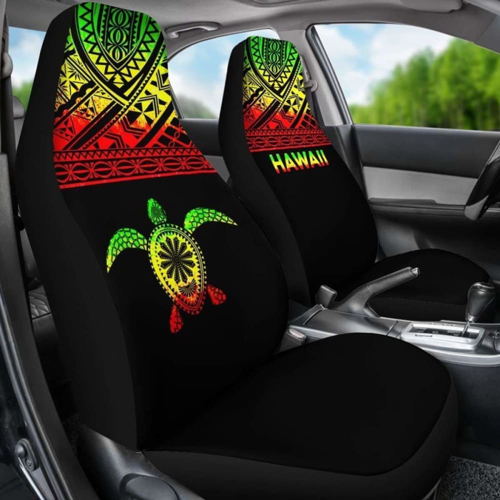 Polynesian Hawaii Turtle Car Seat Covers Horizontal Reggae New 091114 - YourCarButBetter
