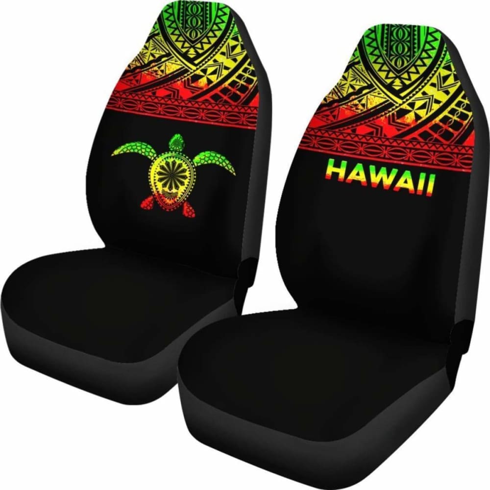 Polynesian Hawaii Turtle Car Seat Covers Horizontal Reggae New 091114 - YourCarButBetter