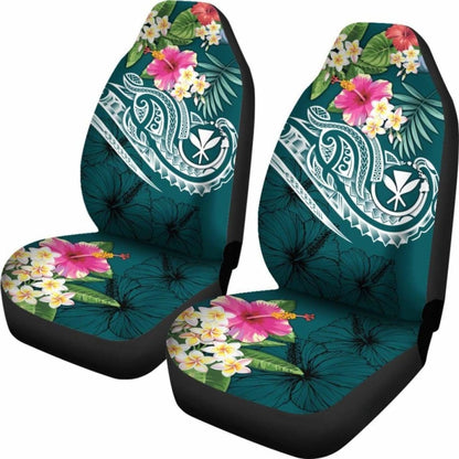 Polynesian Kanaka Maoli Car Seat Covers - Summer Plumeria - 105905 - YourCarButBetter