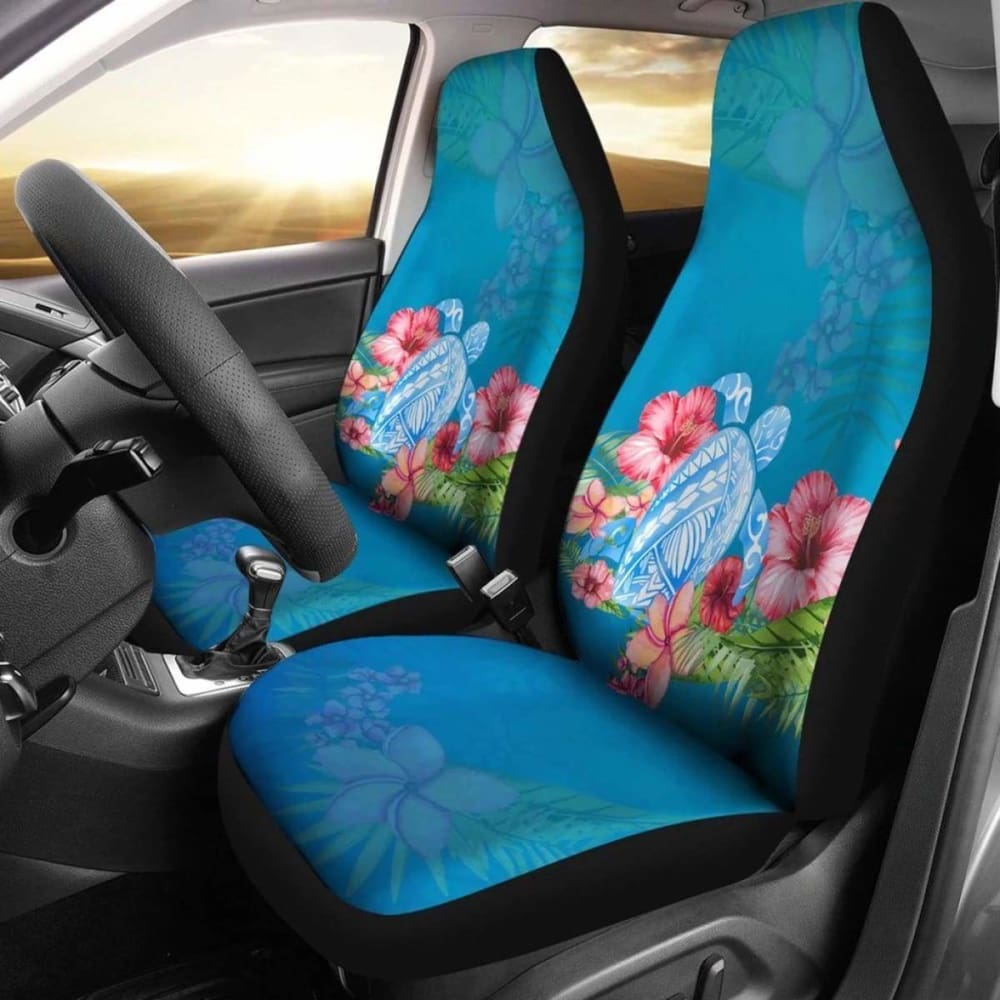 Polynesian Turtle And Hibiscus Hawaiian Car Seat Covers - New 091114 - YourCarButBetter