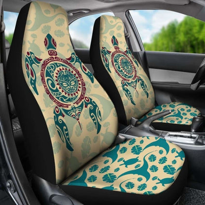 Polynesian Turtle Car Seat Covers - Maori Sun Turtle - 105905 - YourCarButBetter