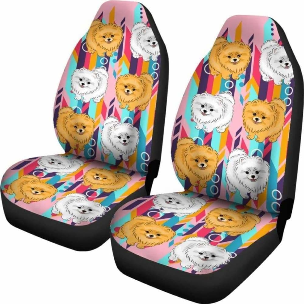 Pomeranian Car Seat Covers 05 195016 - YourCarButBetter