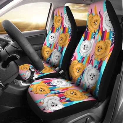 Pomeranian Car Seat Covers 05 195016 - YourCarButBetter