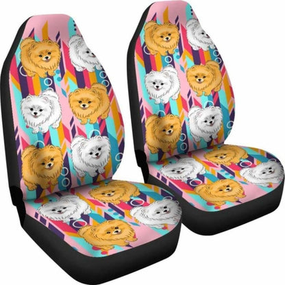 Pomeranian Car Seat Covers 05 195016 - YourCarButBetter