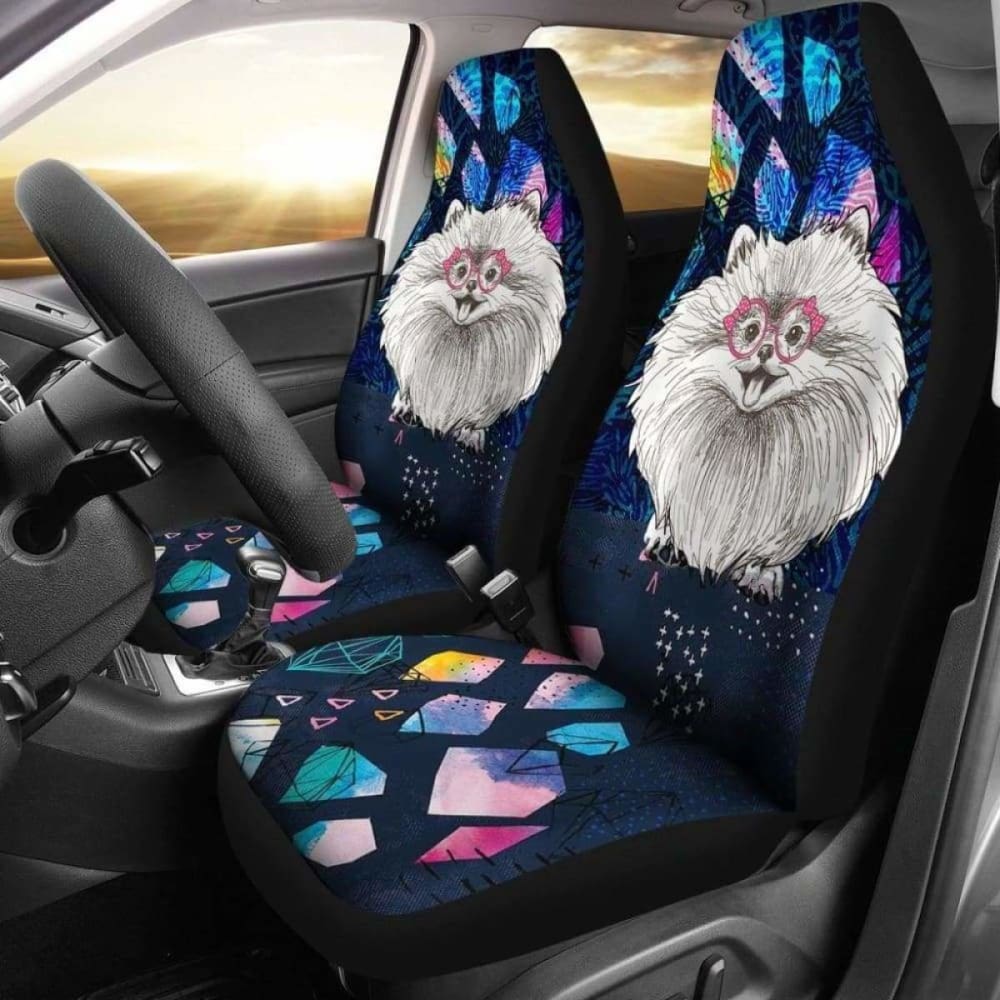 Pomeranian Car Seat Covers 052 195016 - YourCarButBetter