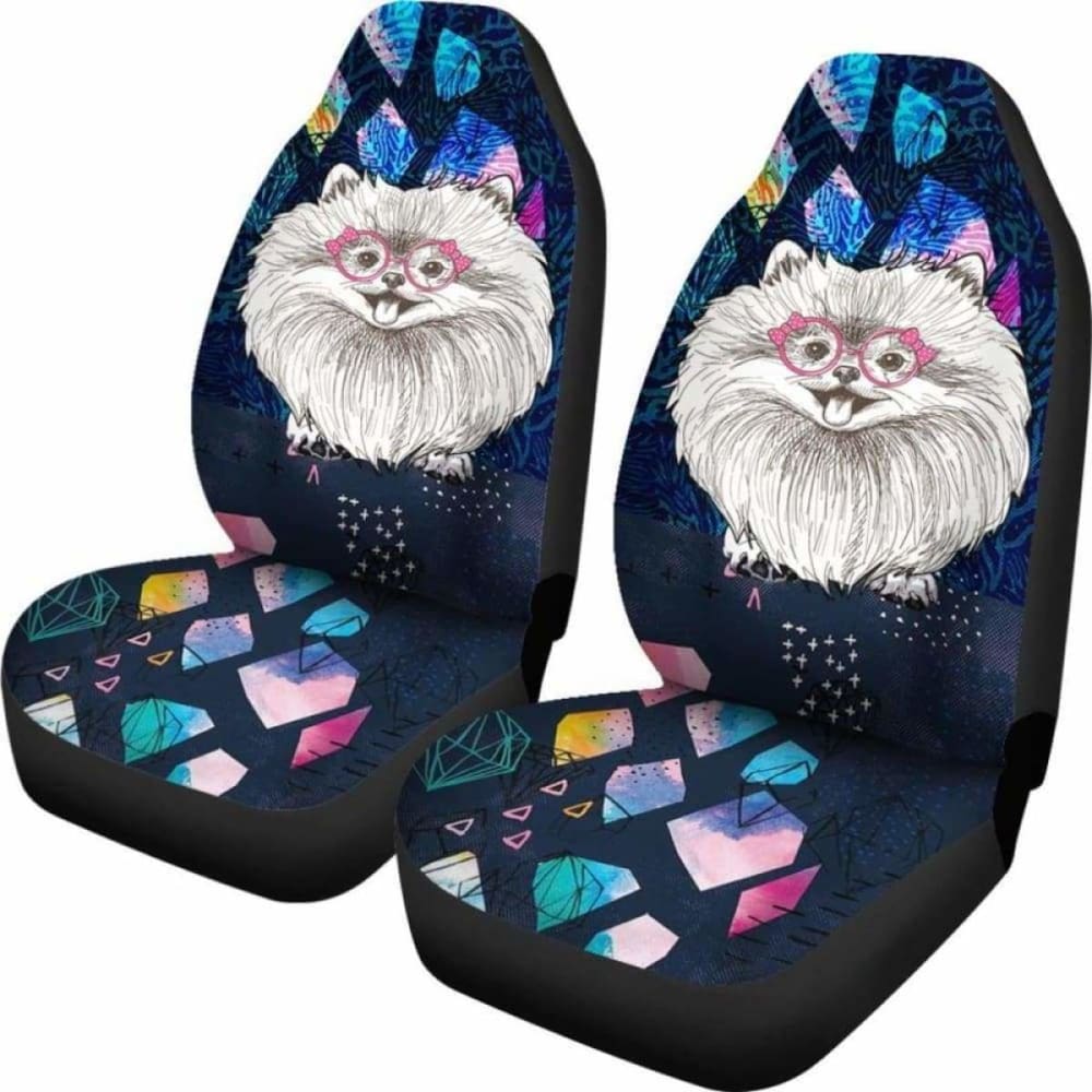 Pomeranian Car Seat Covers 052 195016 - YourCarButBetter