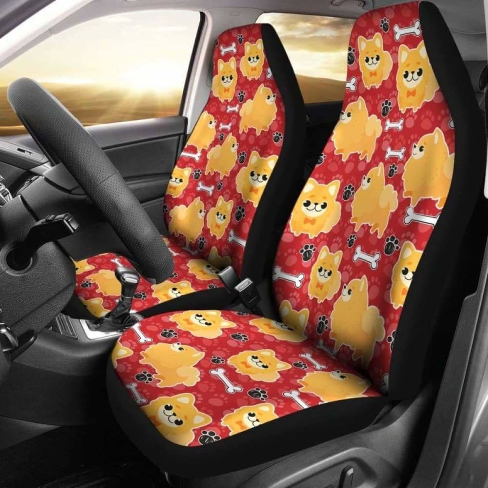 Pomeranian Car Seat Covers 09 195016 - YourCarButBetter