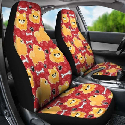Pomeranian Car Seat Covers 09 195016 - YourCarButBetter