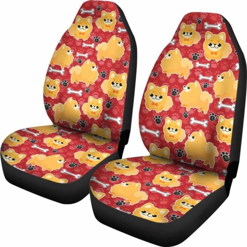 Pomeranian Car Seat Covers 09 195016 - YourCarButBetter