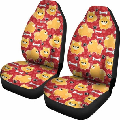 Pomeranian Car Seat Covers 09 195016 - YourCarButBetter
