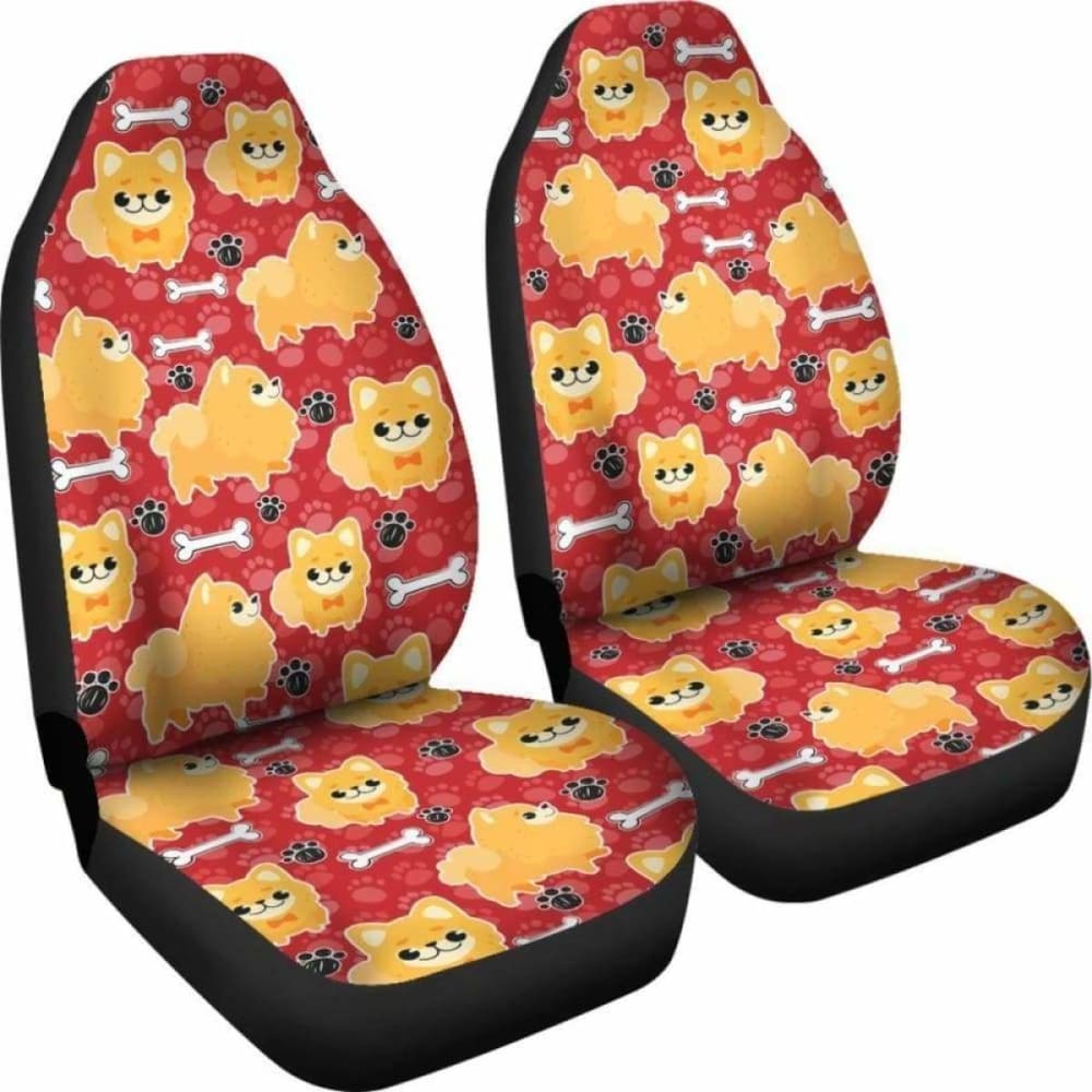 Pomeranian Car Seat Covers 09 195016 - YourCarButBetter