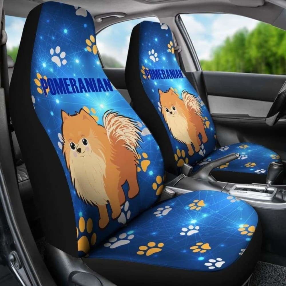 Pomeranian Car Seat Covers 17 195016 - YourCarButBetter