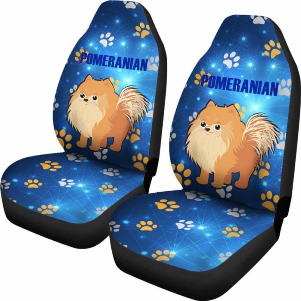 Pomeranian Car Seat Covers 17 195016 - YourCarButBetter