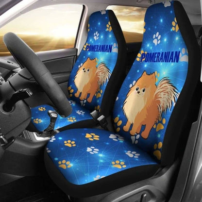 Pomeranian Car Seat Covers 17 195016 - YourCarButBetter