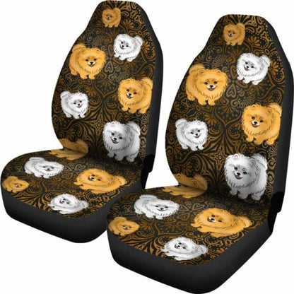 Pomeranian Car Seat Covers 31 195016 - YourCarButBetter