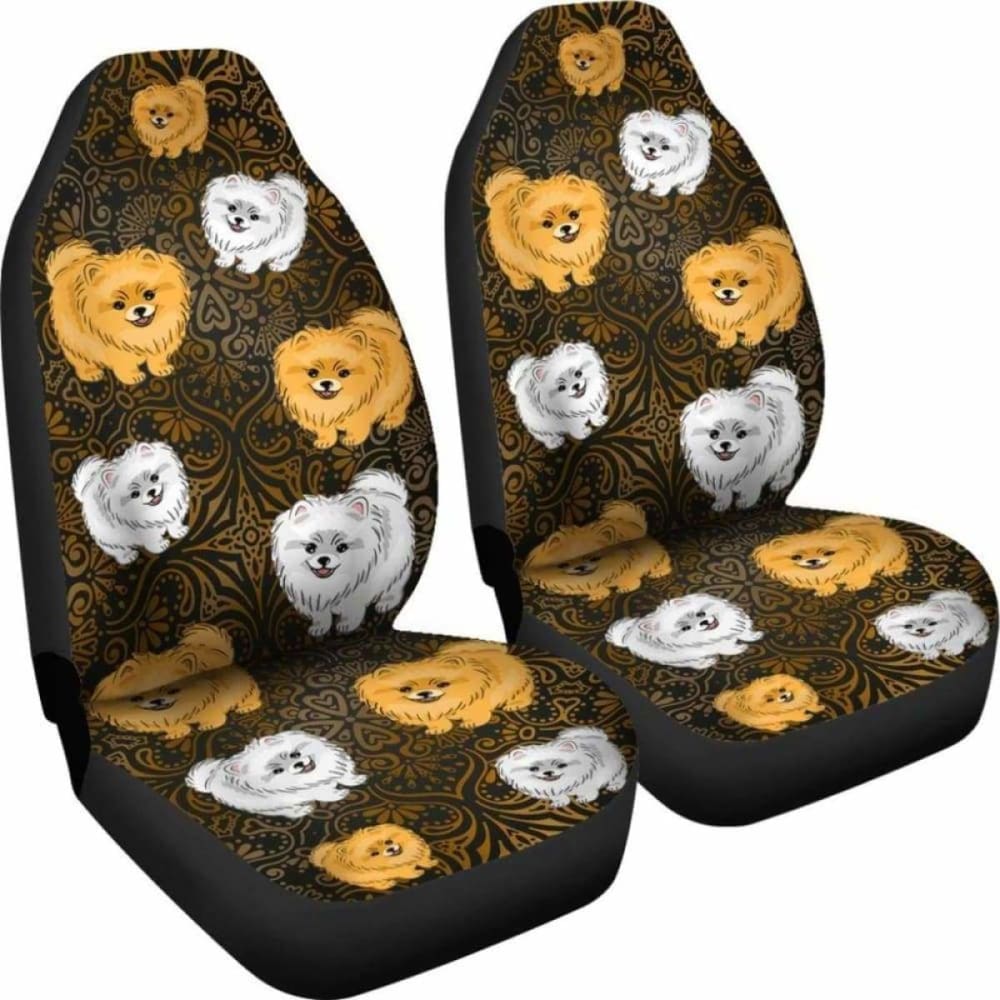 Pomeranian Car Seat Covers 31 195016 - YourCarButBetter