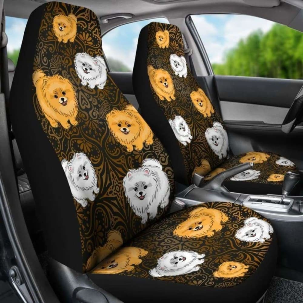 Pomeranian Car Seat Covers 31 195016 - YourCarButBetter