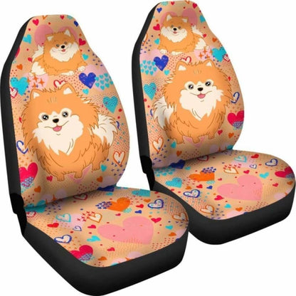 Pomeranian Car Seat Covers 50 195016 - YourCarButBetter