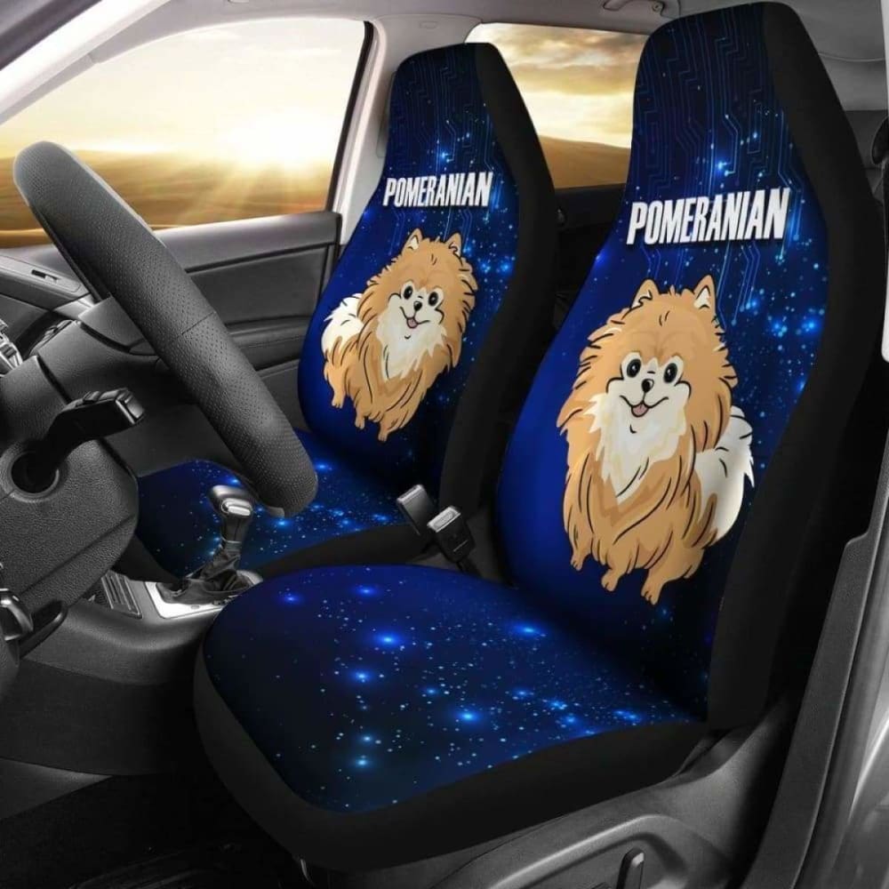 Pomeranian Car Seat Covers 6 195016 - YourCarButBetter