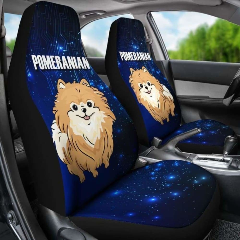 Pomeranian Car Seat Covers 6 195016 - YourCarButBetter