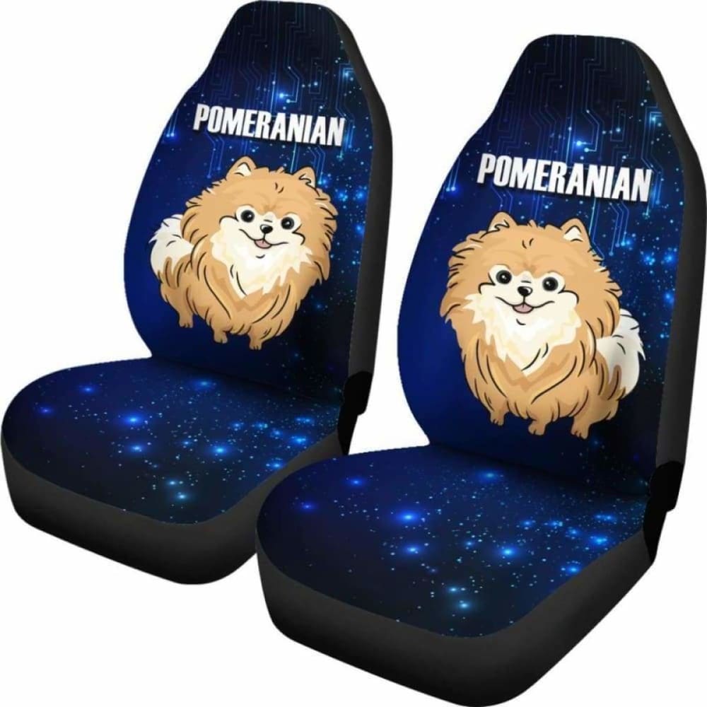 Pomeranian Car Seat Covers 6 195016 - YourCarButBetter