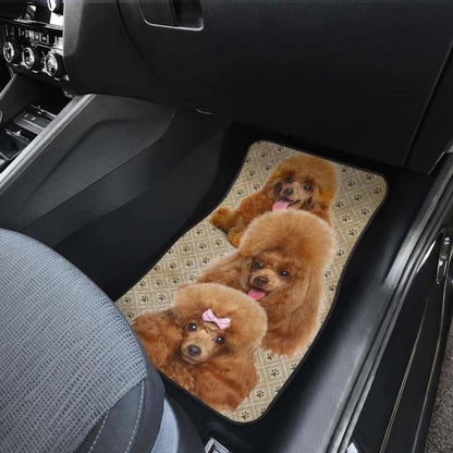 Poodle Car Floor Mats Funny For Poodle Dog Lover 110424 - YourCarButBetter