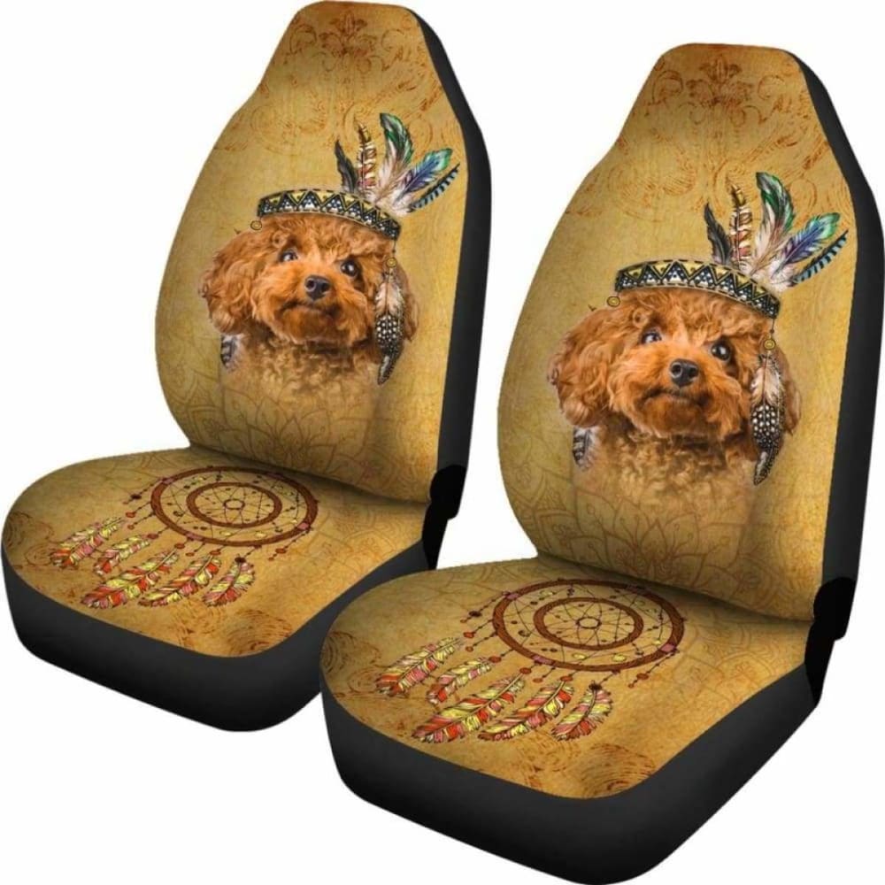 Poodle - Car Seat Covers 110424 - YourCarButBetter