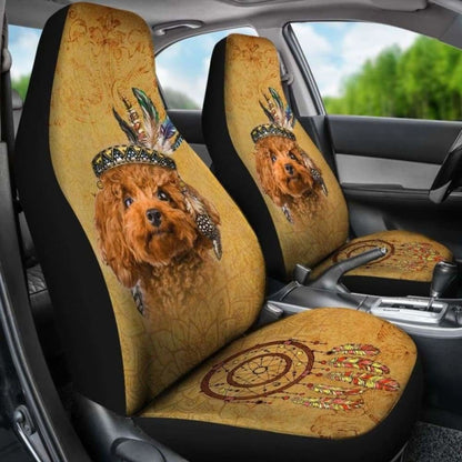 Poodle - Car Seat Covers 110424 - YourCarButBetter