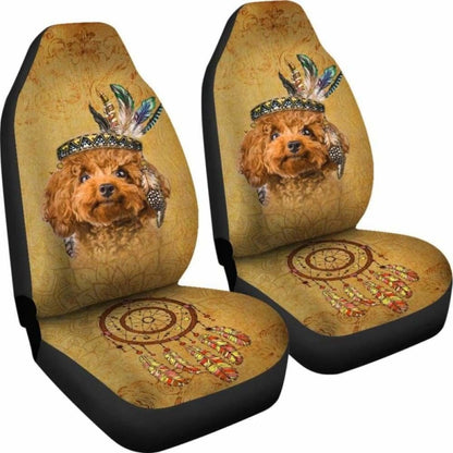 Poodle - Car Seat Covers 110424 - YourCarButBetter