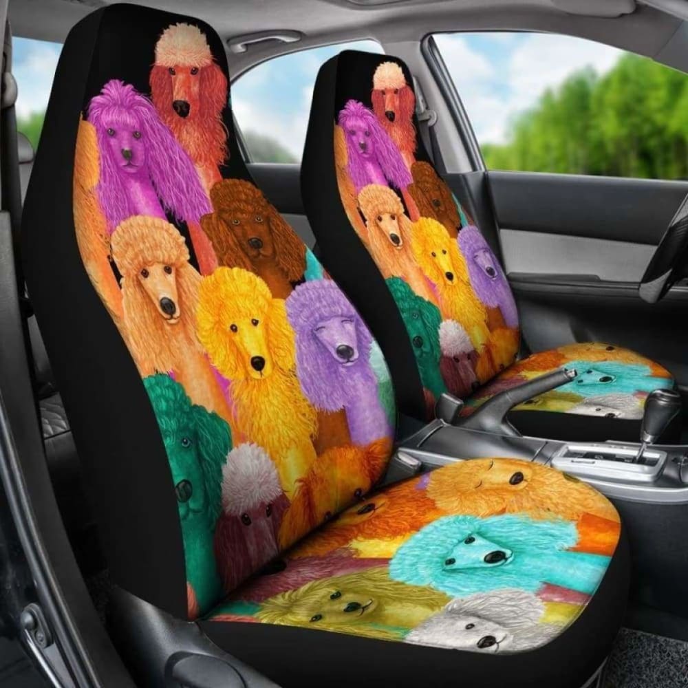 Poodle Car Seat Covers 15 110424 - YourCarButBetter