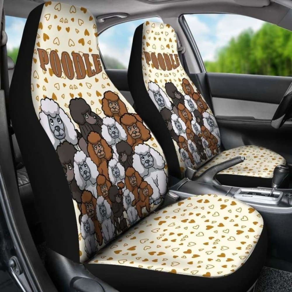 Poodle Car Seat Covers 16 110424 - YourCarButBetter