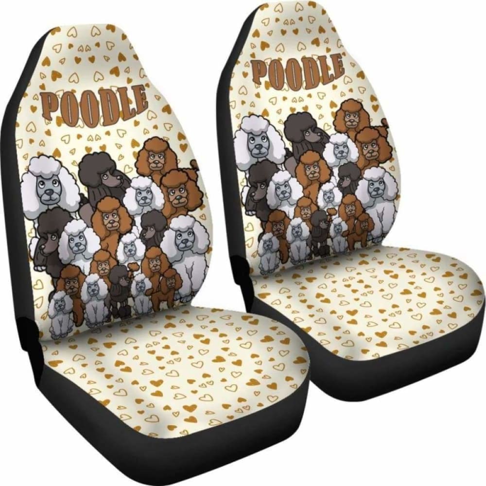 Poodle Car Seat Covers 16 110424 - YourCarButBetter