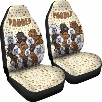 Poodle Car Seat Covers 16 110424 - YourCarButBetter