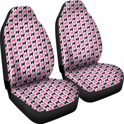 Poodle Car Seat Covers Pink 110424 - YourCarButBetter