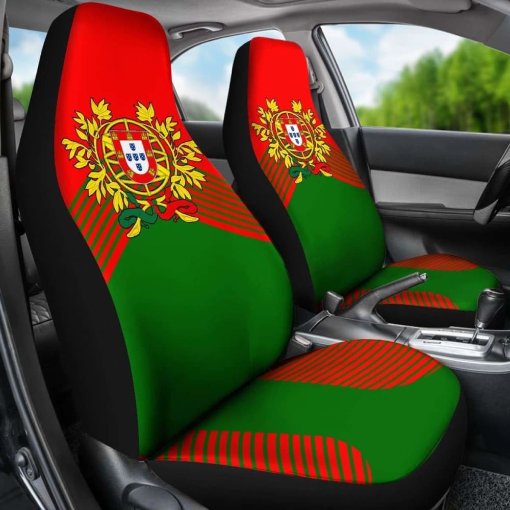 Portugal Green Coat Of Arms Car Seat Covers Amazing 105905 - YourCarButBetter