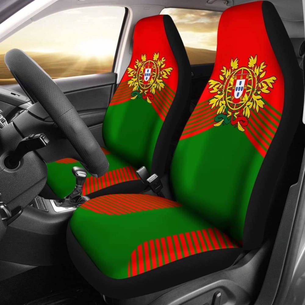 Portugal Green Coat Of Arms Car Seat Covers Amazing 105905 - YourCarButBetter