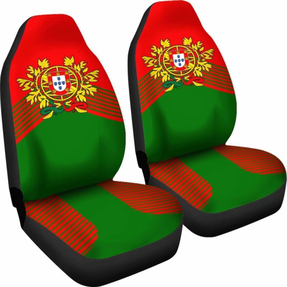 Portugal Green Coat Of Arms Car Seat Covers Amazing 105905 - YourCarButBetter