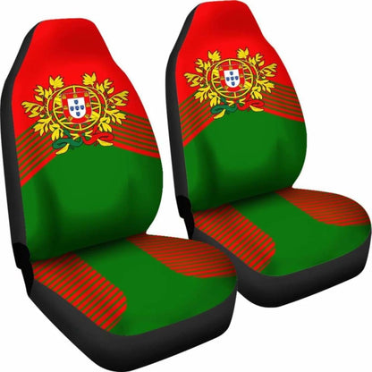 Portugal Green Coat Of Arms Car Seat Covers Amazing 105905 - YourCarButBetter