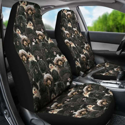 Portuguese Water Dog Full Face Car Seat Covers 090629 - YourCarButBetter