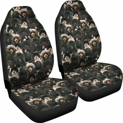 Portuguese Water Dog Full Face Car Seat Covers 090629 - YourCarButBetter