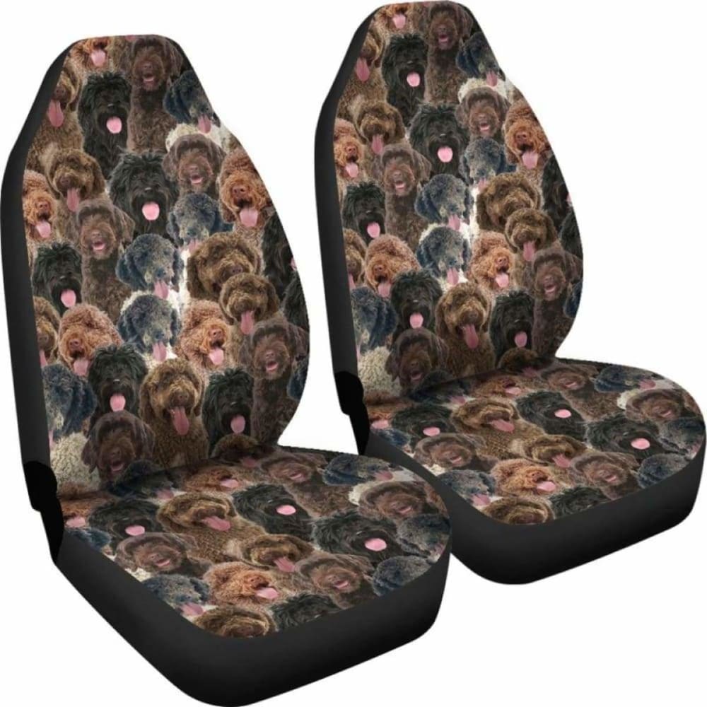 Portuguese Water Dog Full Face Car Seat Covers 090629 - YourCarButBetter