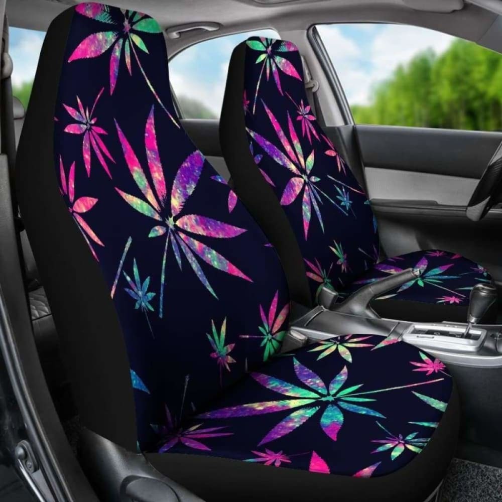 Pot Leaves Tie Dye Seat Covers 154230 - YourCarButBetter