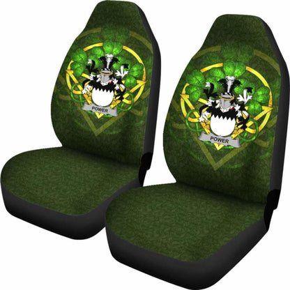 Power Ireland Car Seat Cover Celtic Shamrock (Set Of Two) 154230 - YourCarButBetter