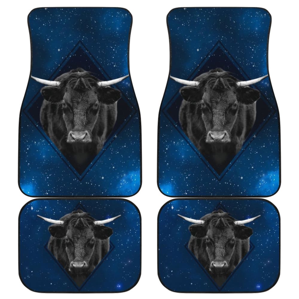 Powerful Bull Galaxy For Bull Cow Lovers Car Floor Mats 212102 - YourCarButBetter